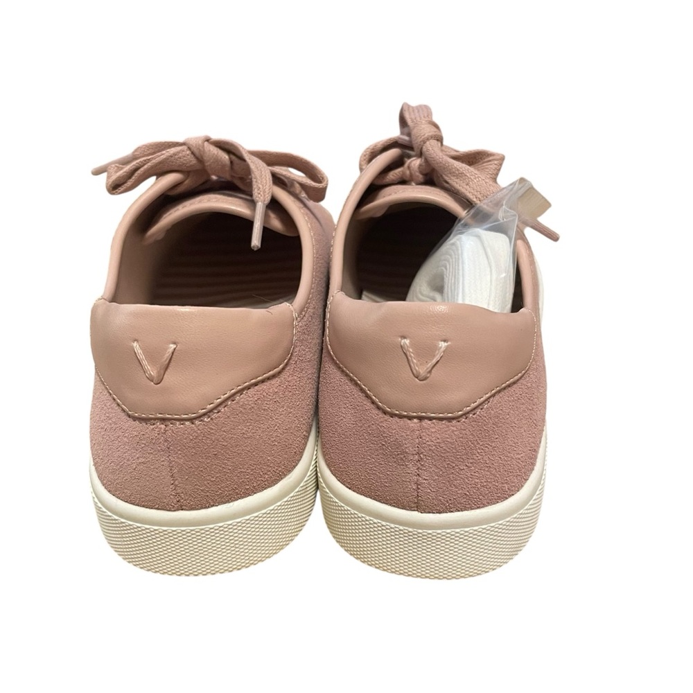 Vionic Pink Sunny Brinley Water Resistant Suede Sneakers 6.5 NEW - Picture 2 of 5